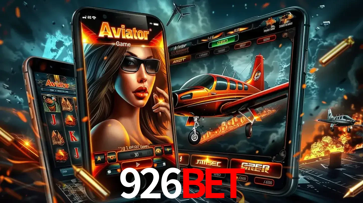 O popular jogo de apostas Aviator exibido em vários celulares e tablets, mostrando a interface emocionante e a ação de voo disponíveis para jogar agora no 926bet.